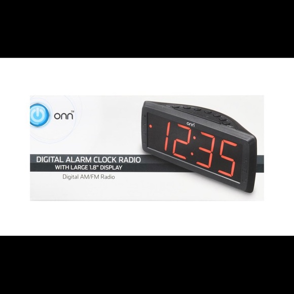 Onn Digital Alarm Clock Radio - Picture 1 of 3